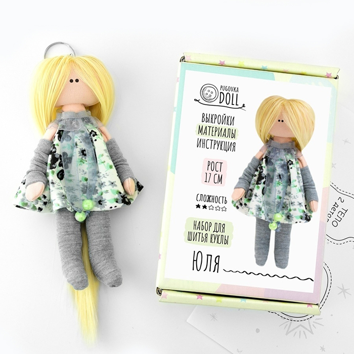 Набор для шитья куклы "Юля" Pugovka Doll