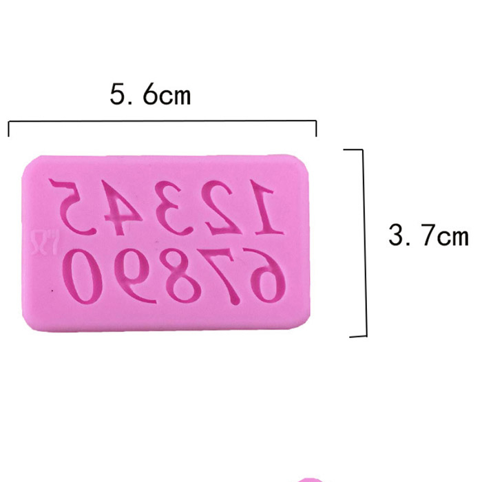 Молд силиконовый "Цифры" 5.6х6.7см  