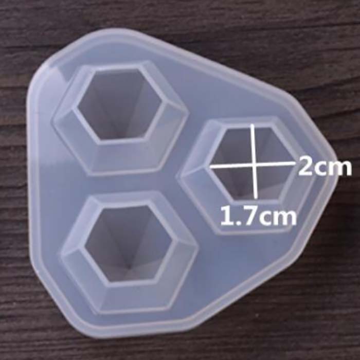 Молд силиконовый Кристалл большой для украшений    (2)