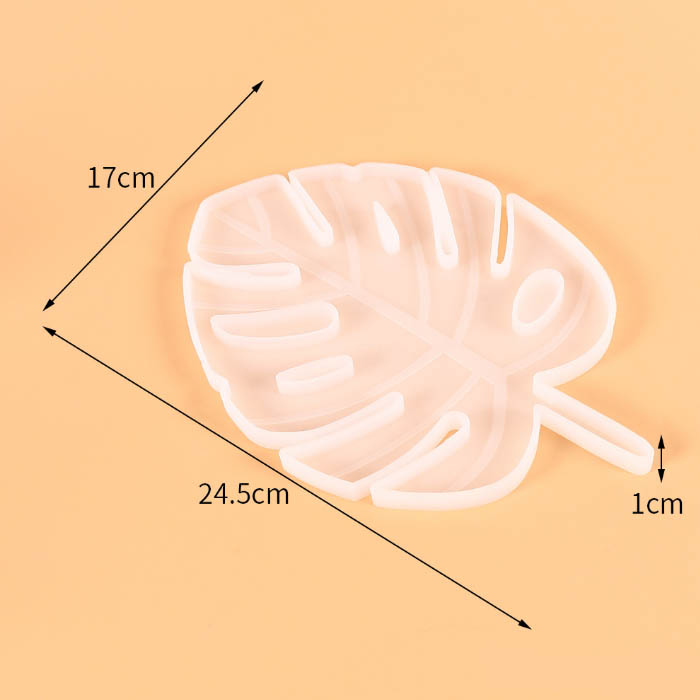 Молд силиконовый Лист Монстеры 24.5х17 см  - 1
