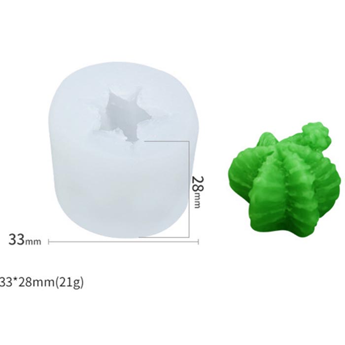 Молд 3 d "Суккулент №1" 3.3х2.8 см 