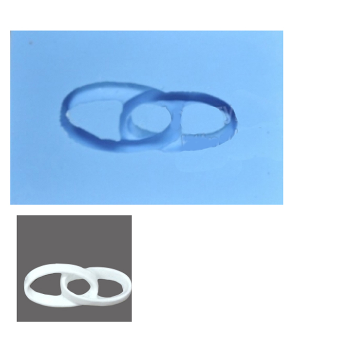Молд силиконовый ПроСвет "Обручальные кольца" 6х3.5 см (2)