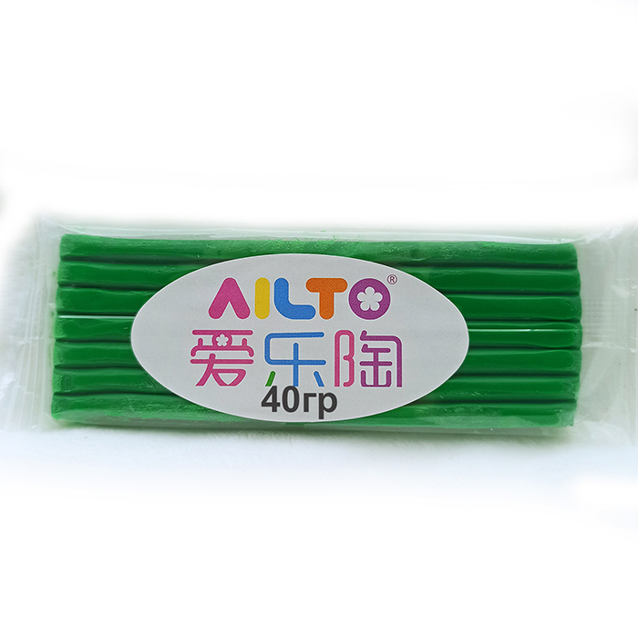 Полимерная глина AILTO зеленый,40 гр