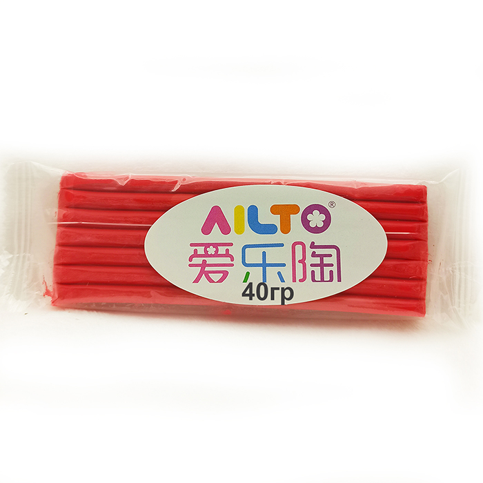 Полимерная глина AILTO,красный,40 гр