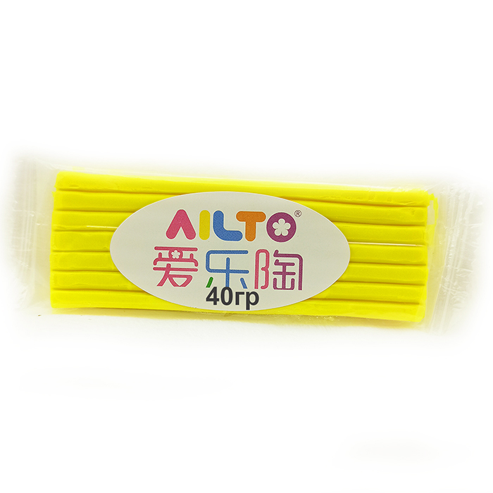 Полимерная глина AILTO,желтый,40 гр