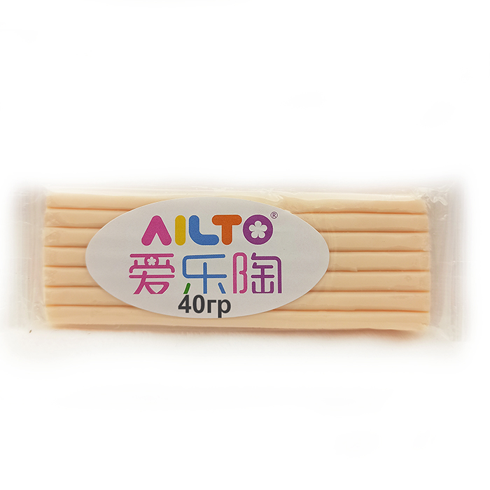 Полимерная глина AILTO телесный бежевый, 40 гр