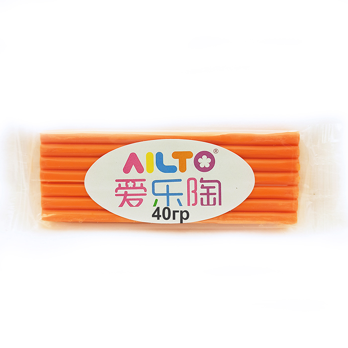 Полимерная глина AILTO,оранжевый,40 гр