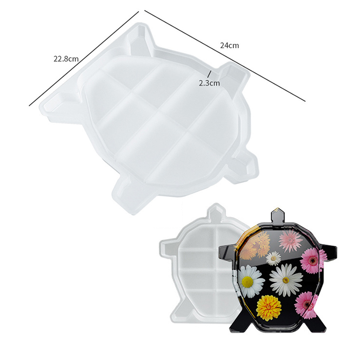 Молд силиконовый "Поднос черепашка" 22.8х24 см