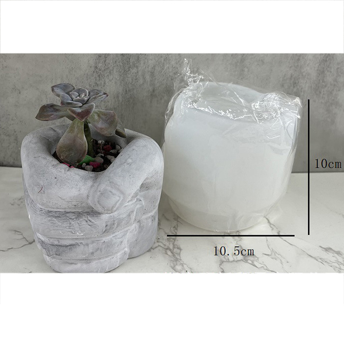 Молд силиконовый ваза "Кулак" 10х10.5 см
