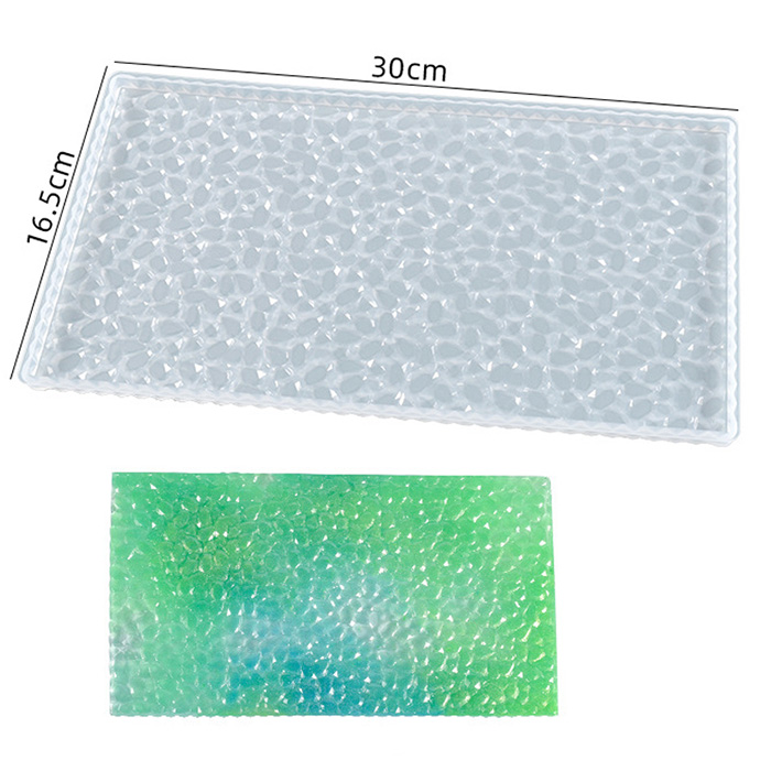 Молд силиконовый "Поднос прямоугольный ажурный" 16.5х30 см (2)