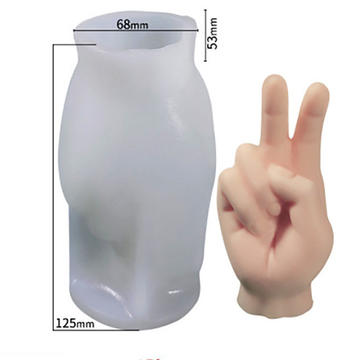 Молд силиконовый "Рука с пальцами" 6.8х12.5 см