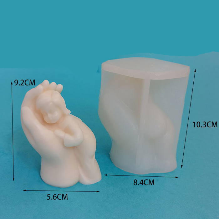 Молд силиконовый "Ангел в руке" 8.4х10.3 см