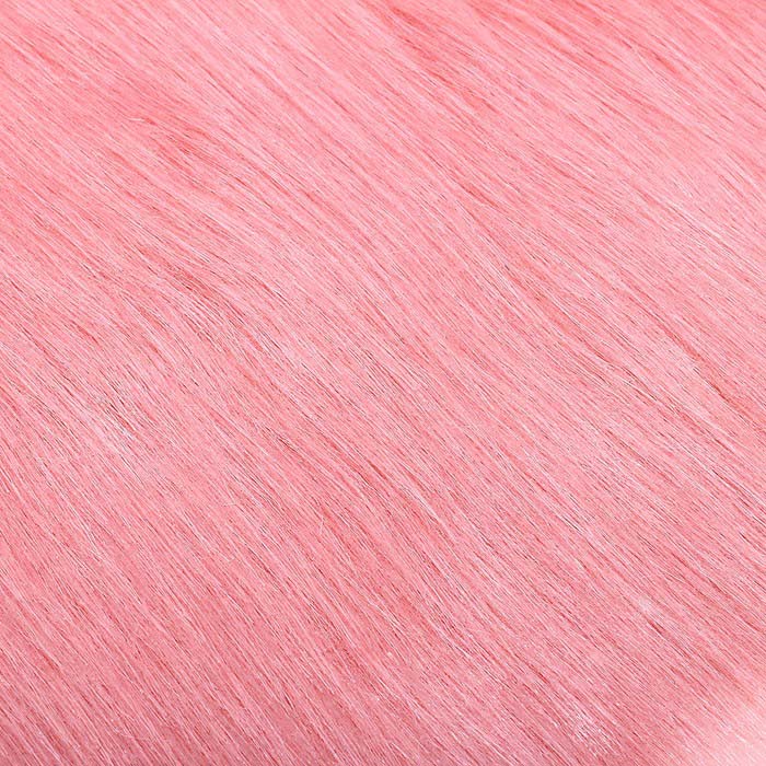 Мех искусственный розовый 50х50 см - 2